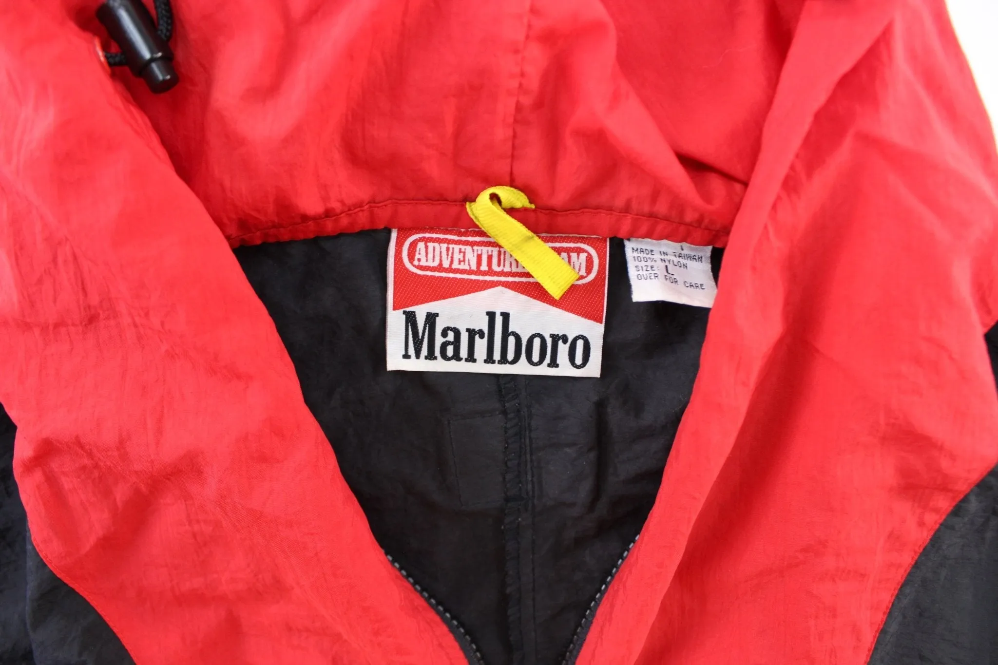 90's Marlboro Logo Patch Windbraker Zip Up Jacket