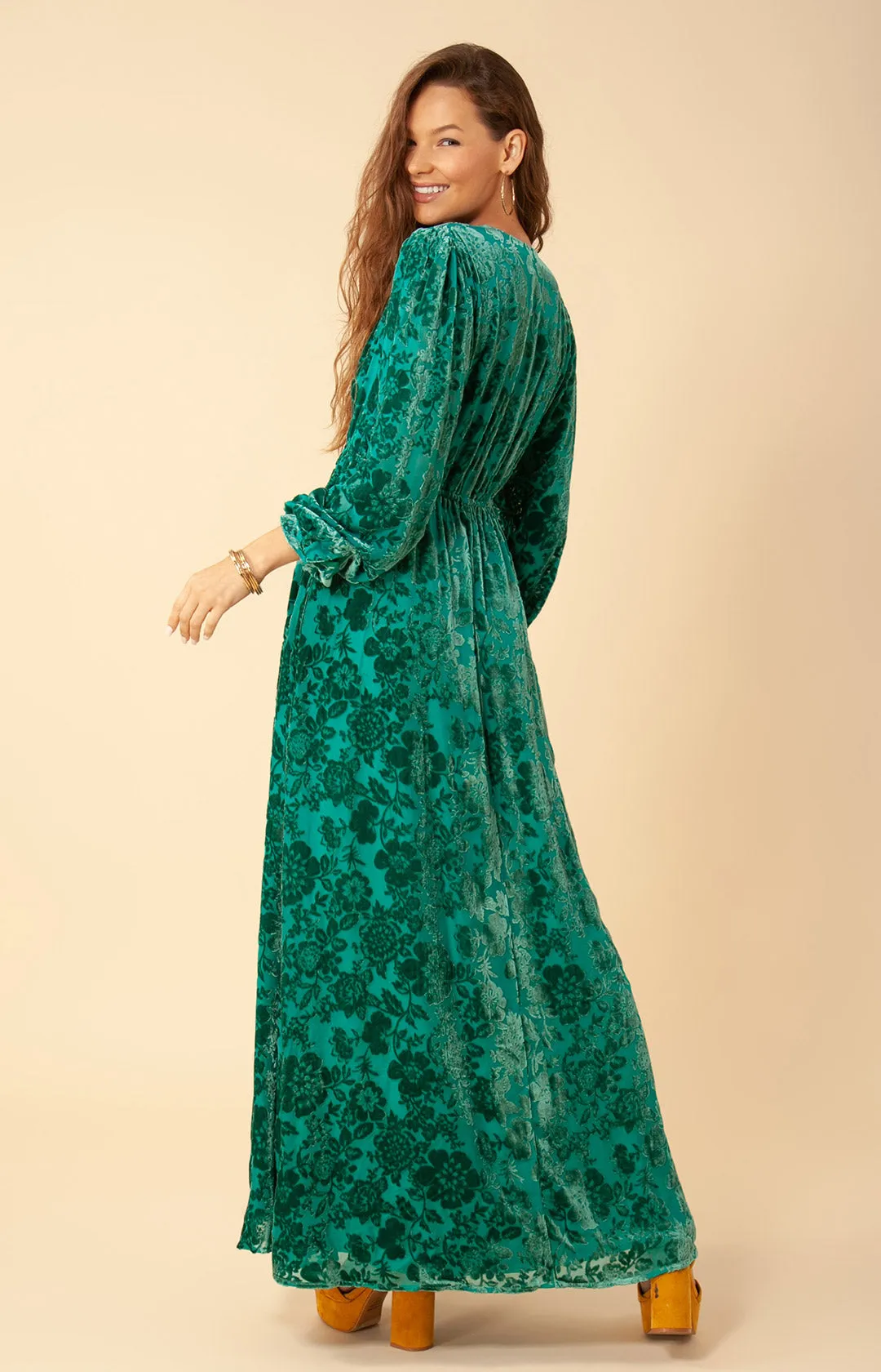 Alice Solid Silk Maxi Dress