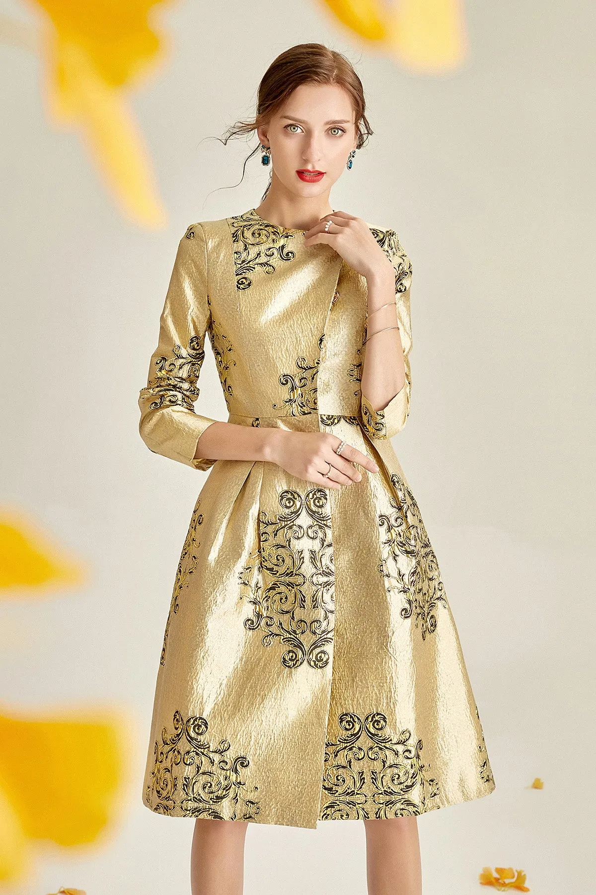 Autumn luxury retro jacquard dress jacket- Jiji