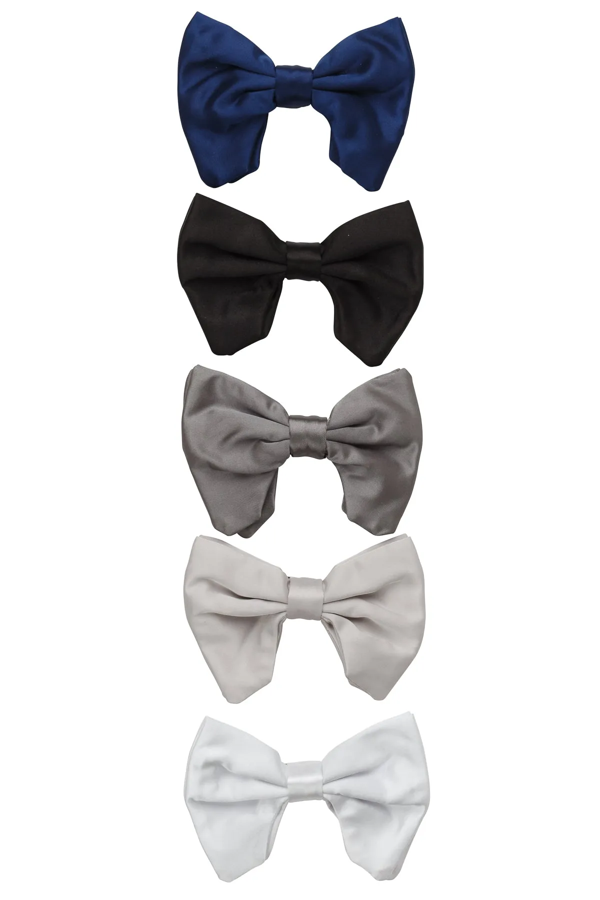 Avant Garde Bowtie - Silver Satin