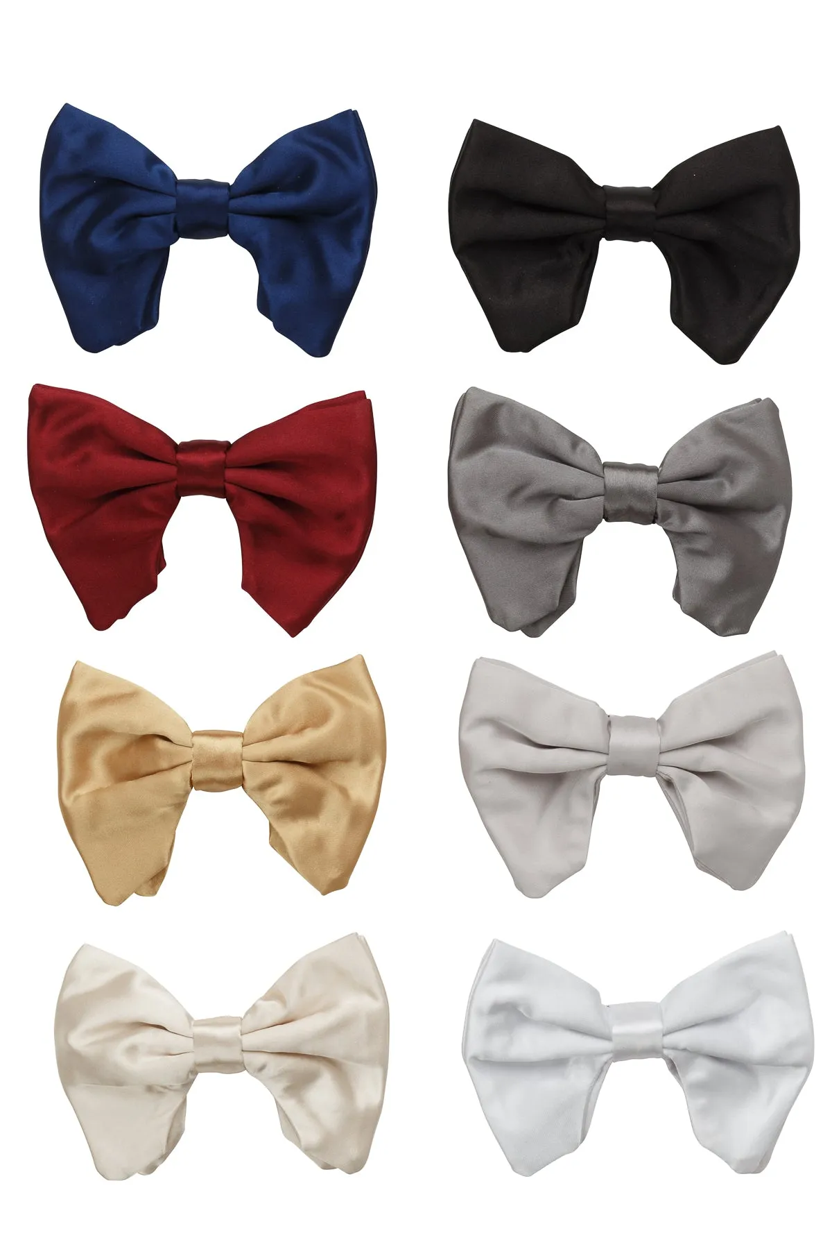 Avant Garde Bowtie - Silver Satin