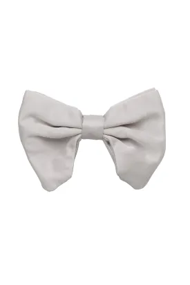 Avant Garde Bowtie - Silver Satin