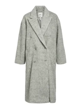 Belice Long Sleeve Coat Light Grey Melange