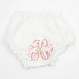 Bloomers with Pink & Green Monogram LKF