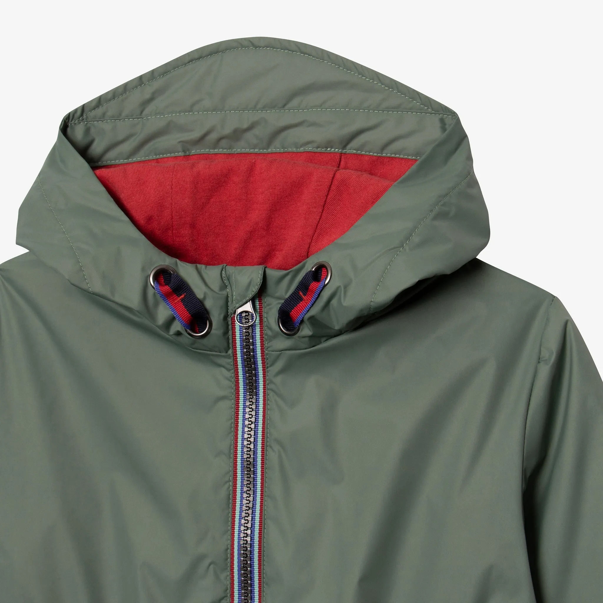 Boy's green windbreaker