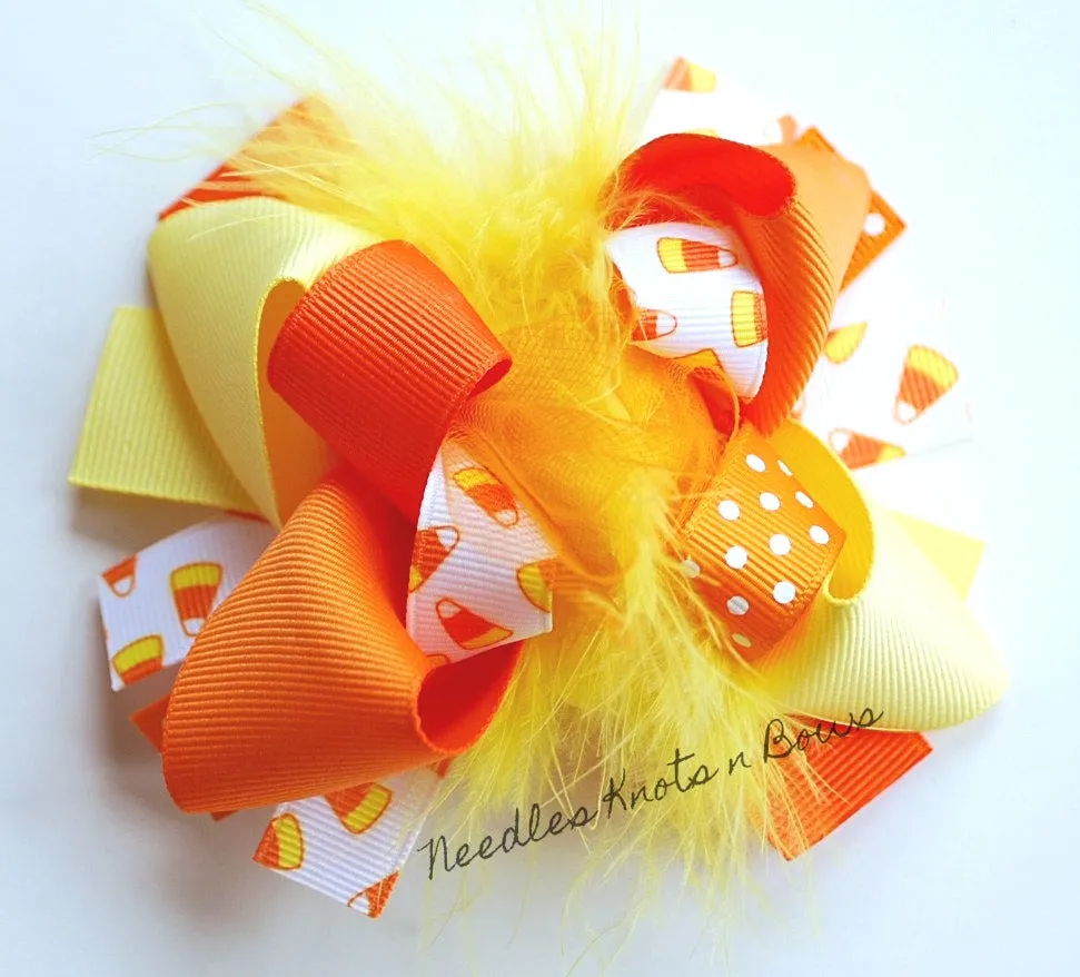 Candy Corn Bloomers, Baby Toddler Fall Halloween Bloomers