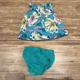 Carter's Teal Printed Top   Bloomers Newborn