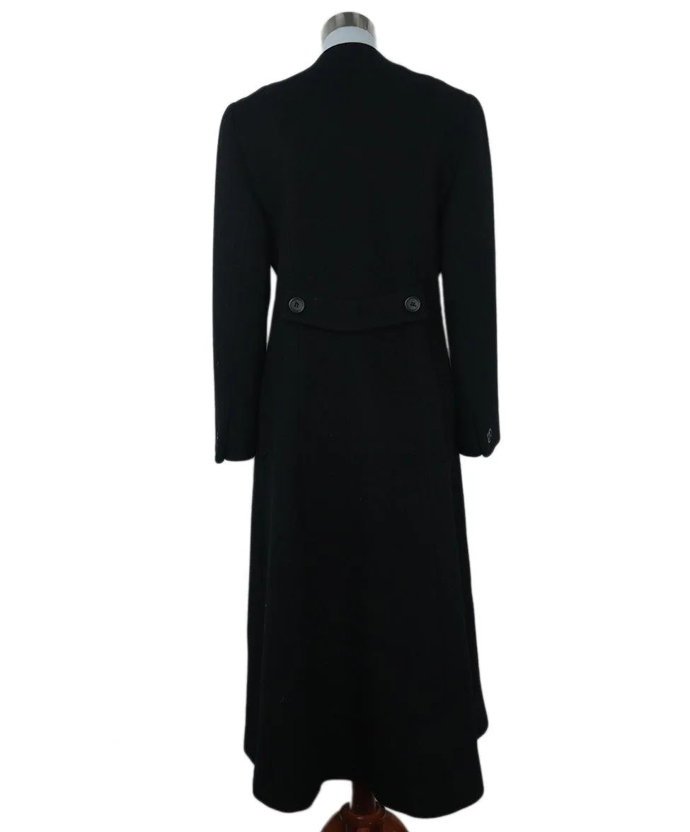 Christian Dior Black Wool Coat sz 6