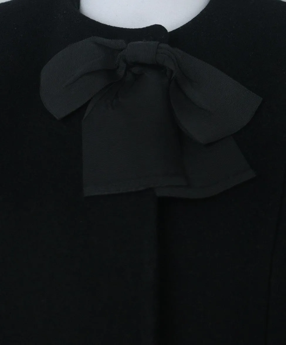 Christian Dior Black Wool Coat sz 6