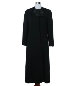 Christian Dior Black Wool Coat sz 6