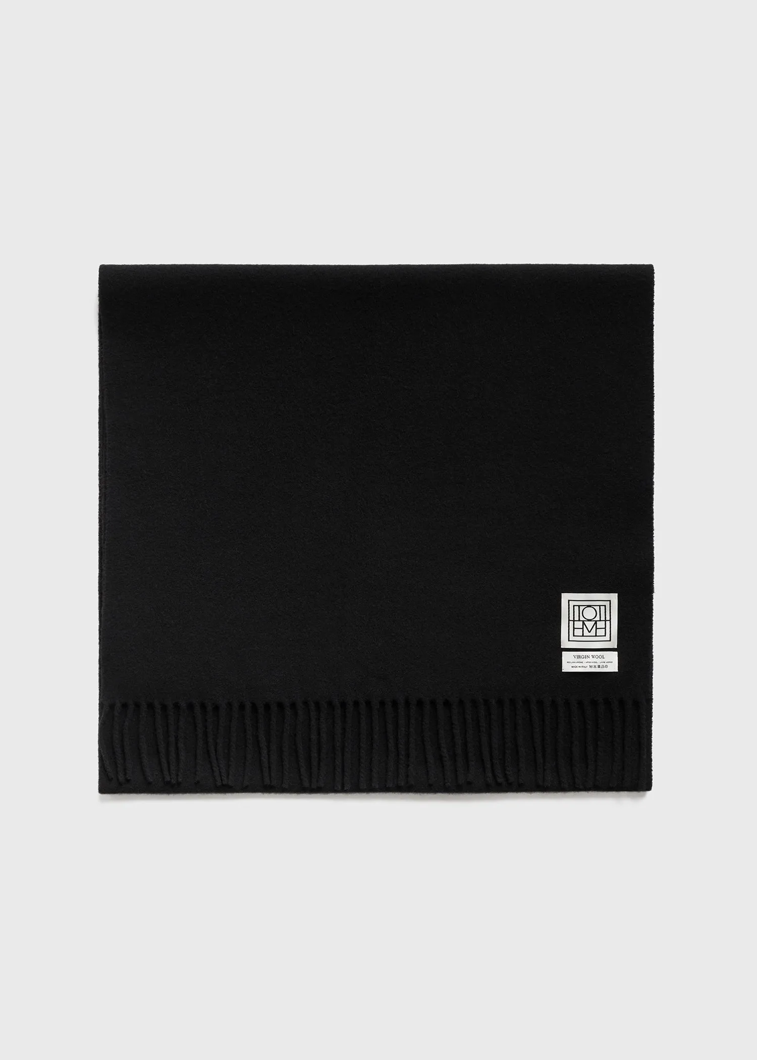 Classic wool scarf black