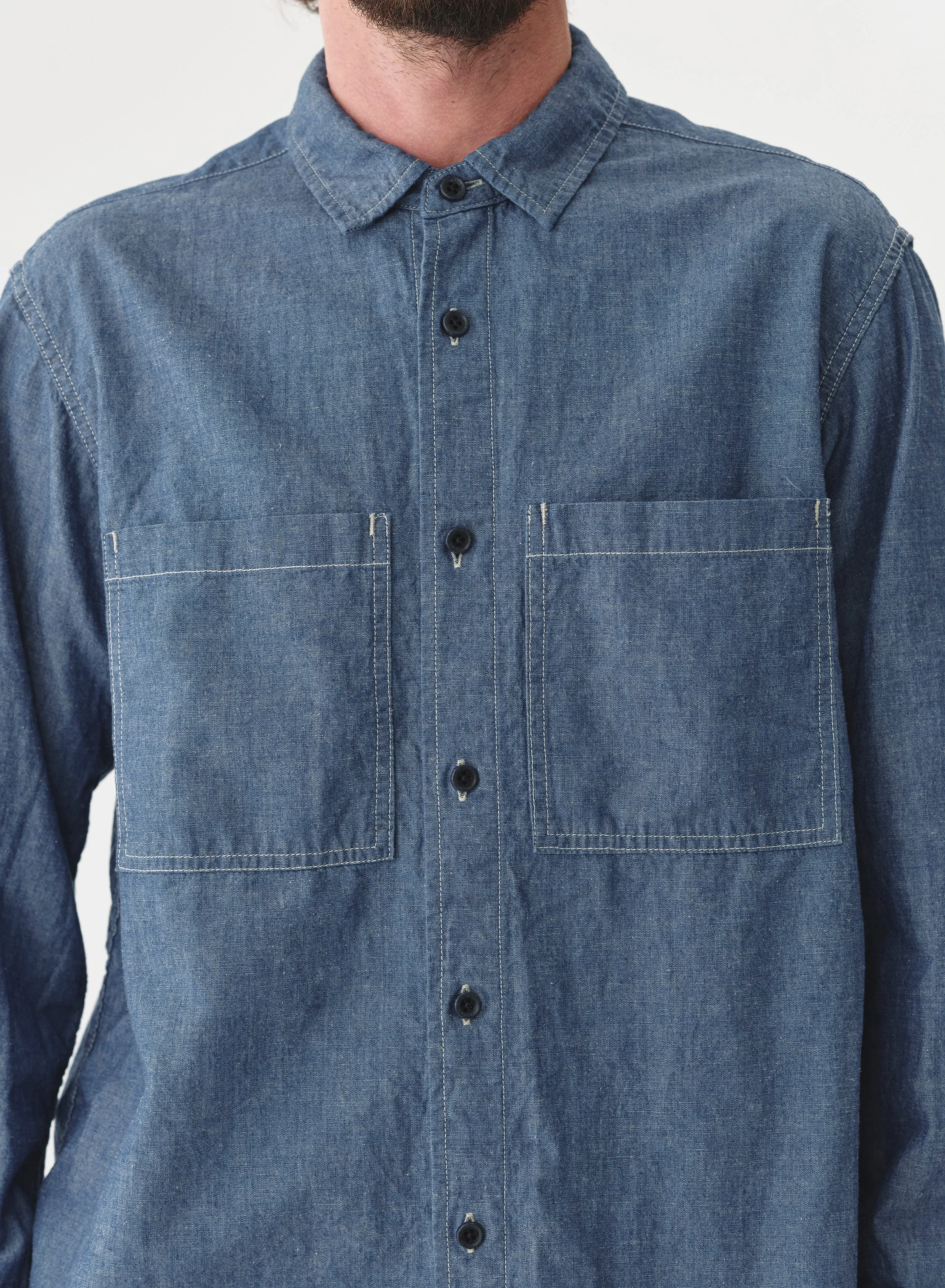 CO/LI Dungaree Work Shirt | Indigo