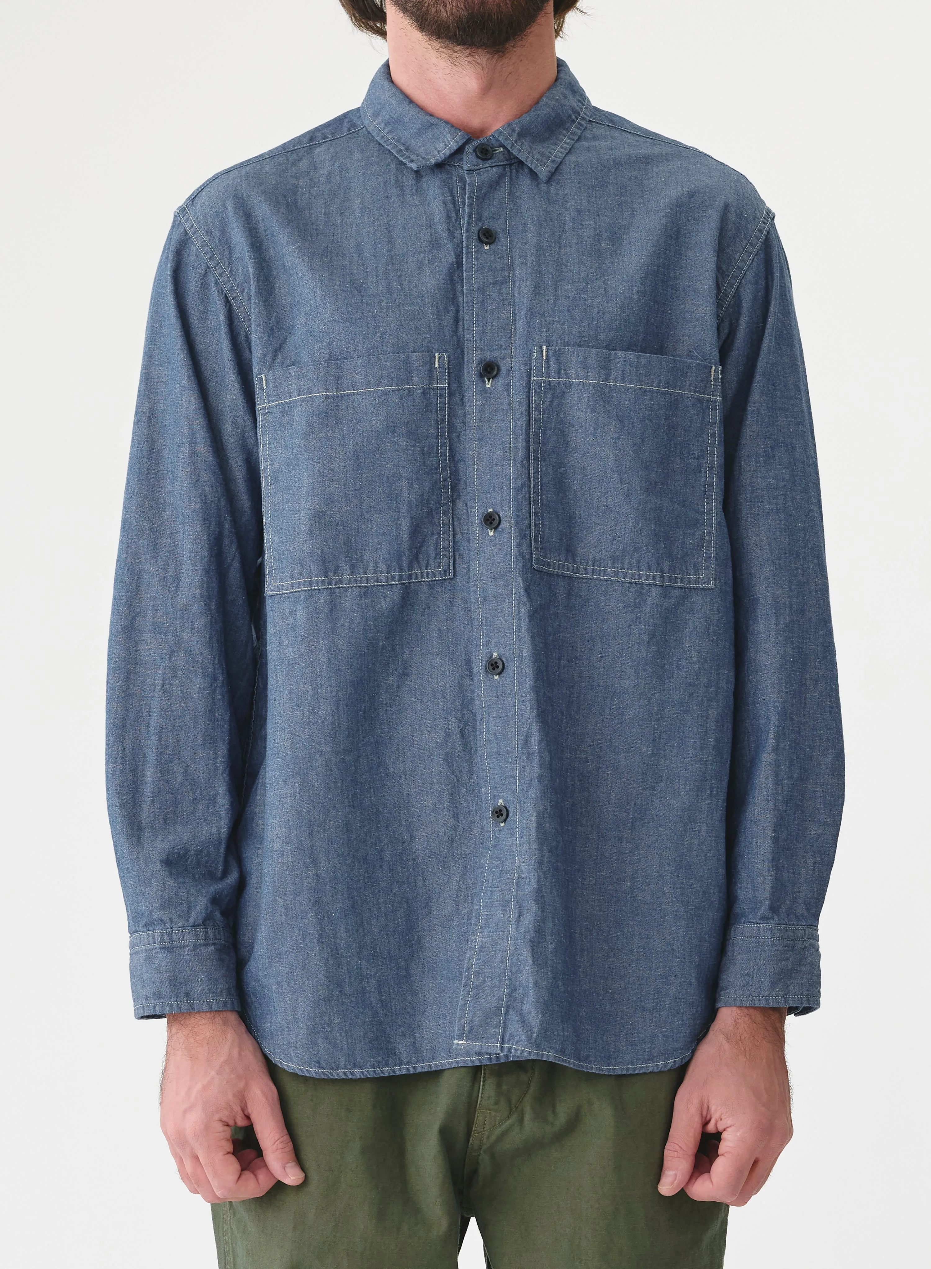 CO/LI Dungaree Work Shirt | Indigo