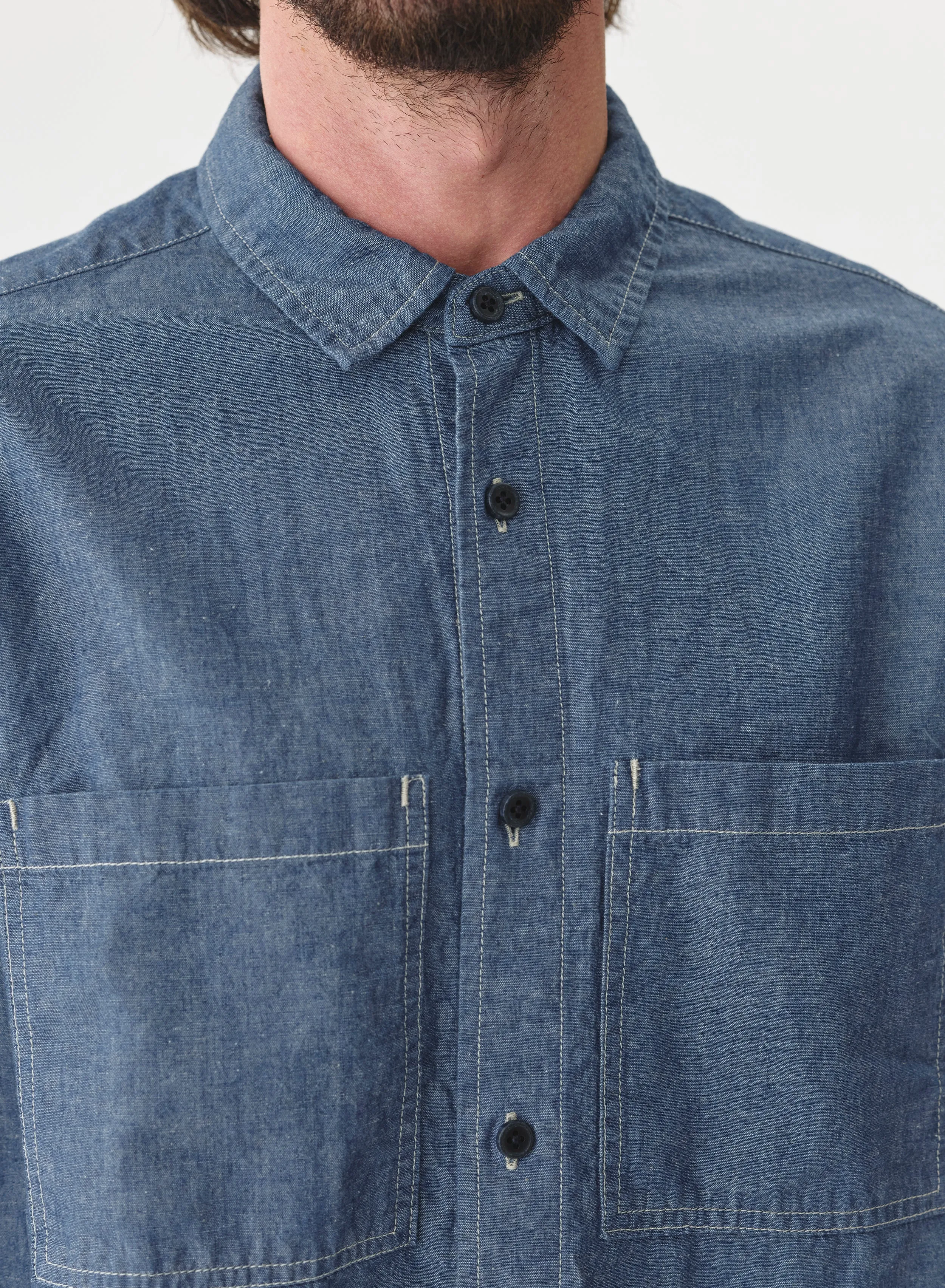 CO/LI Dungaree Work Shirt | Indigo