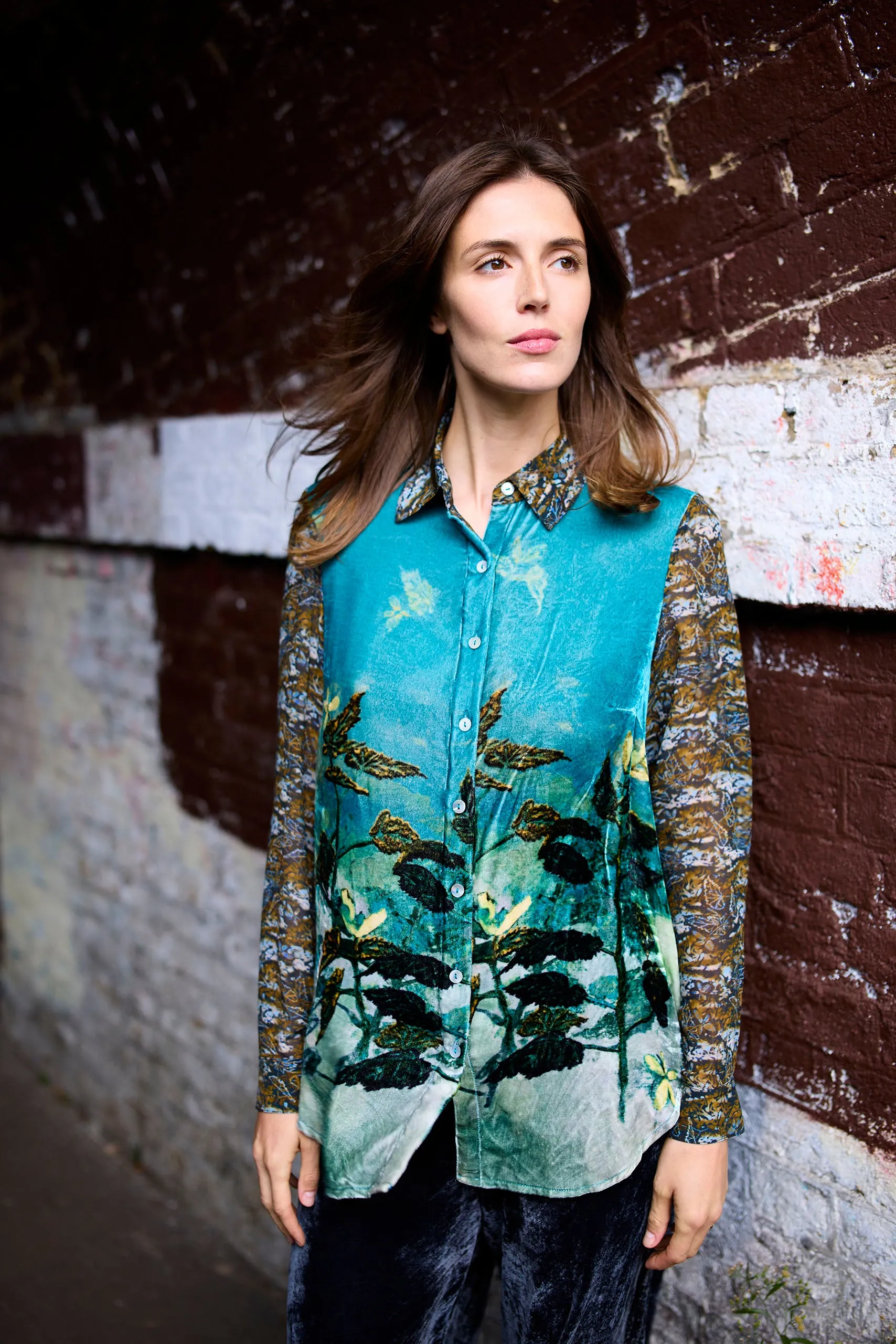 Concordia Begonia Patchwork Shirt