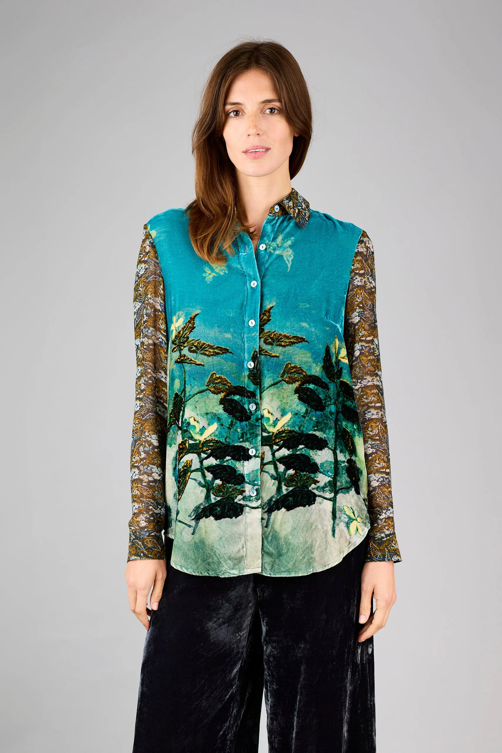 Concordia Begonia Patchwork Shirt