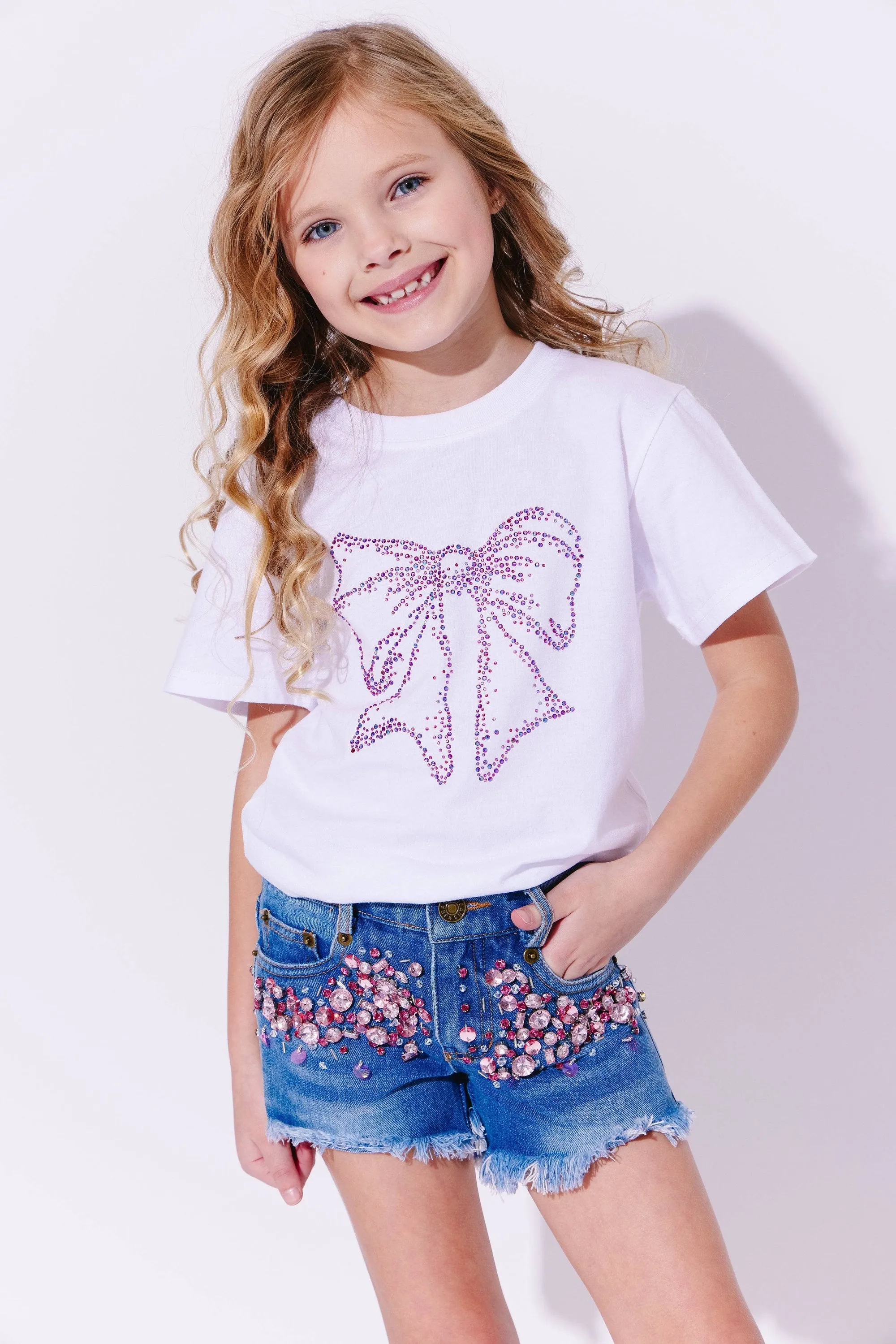 Crystal Bow T-Shirt/Lola & the Boys