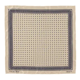 Ecru Circle Dot Neckerchief