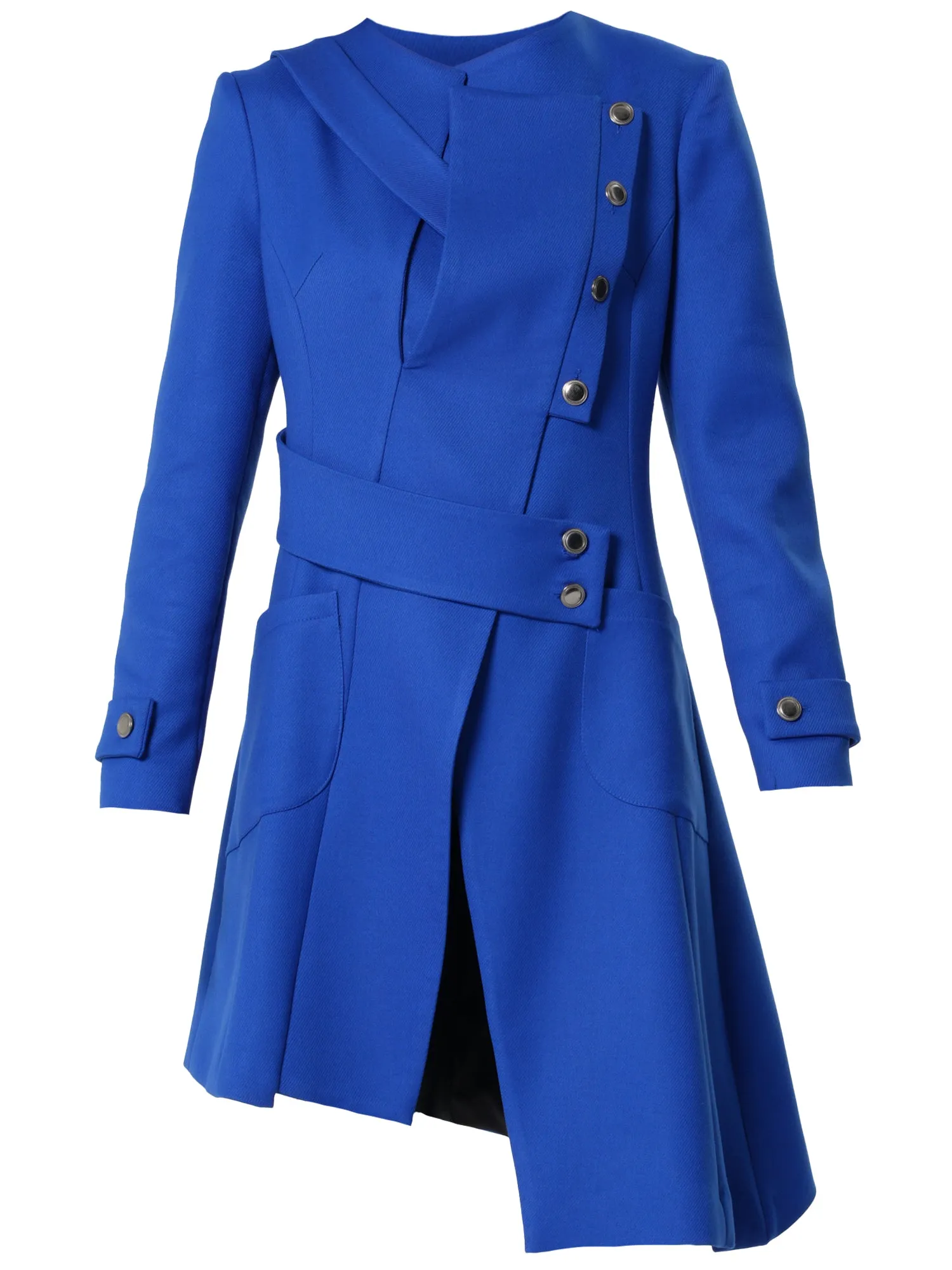 Elegant Coat With Metallic Buttons