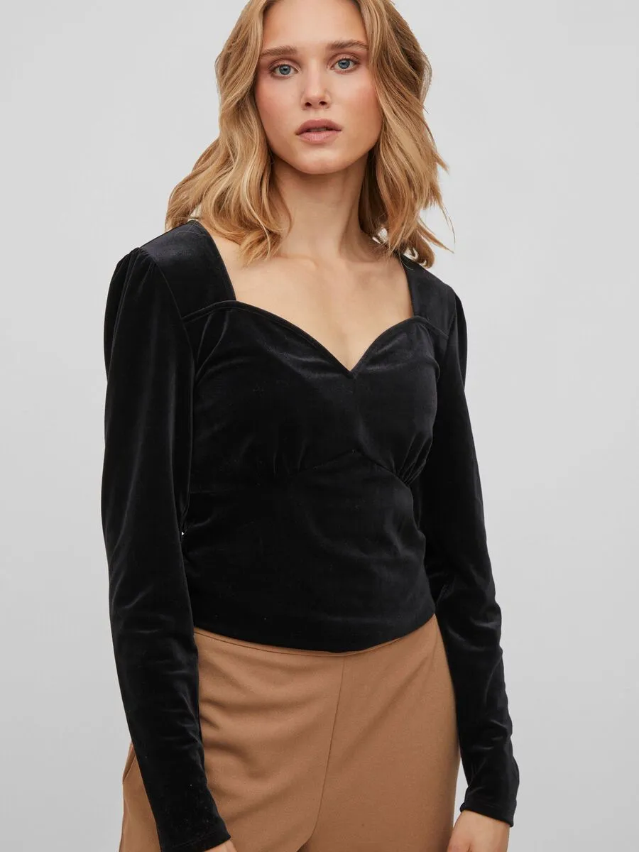 Elvo Sweetheart Top (Black)