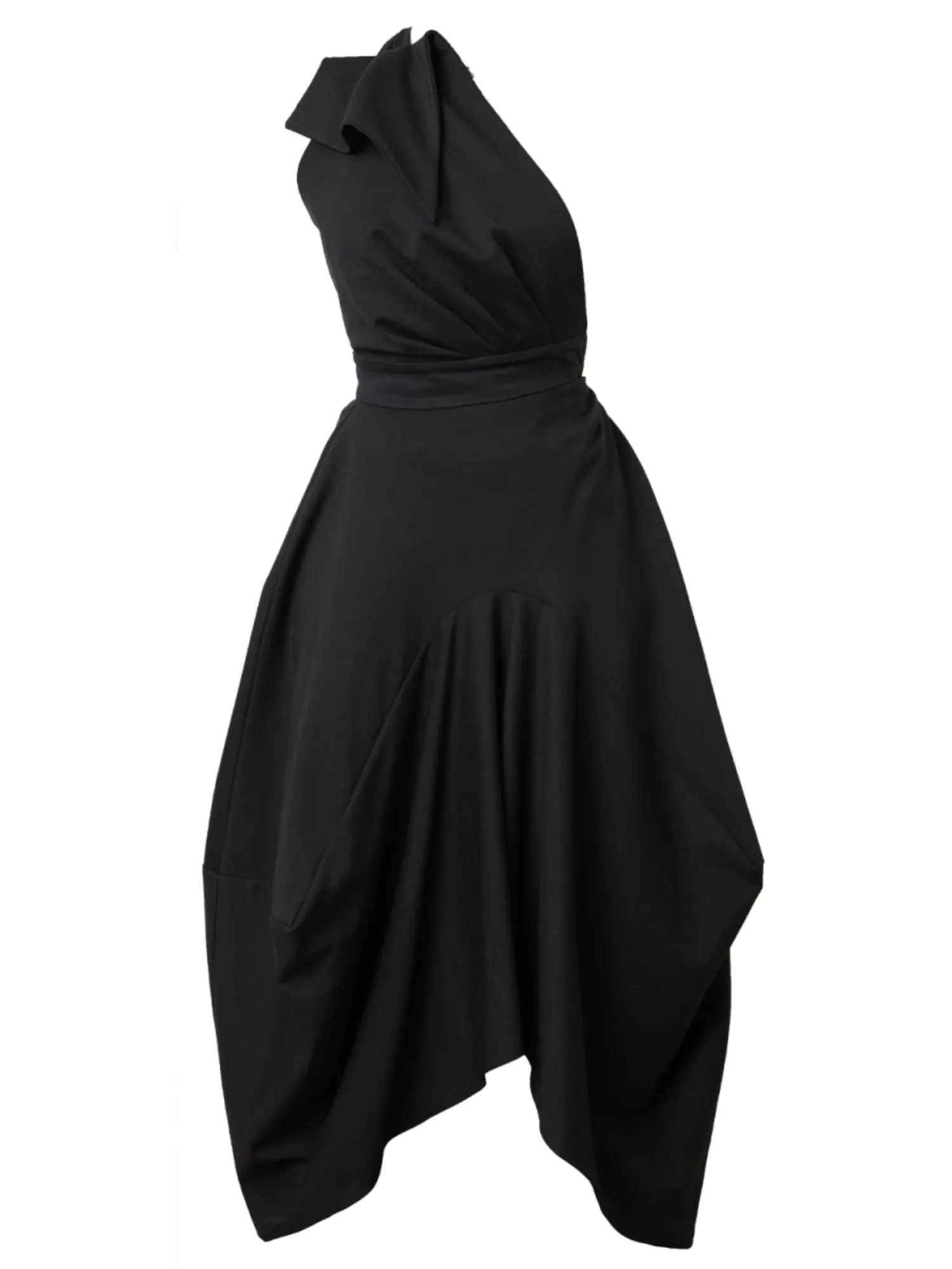 Extravagant Pinafore Skirt In Black