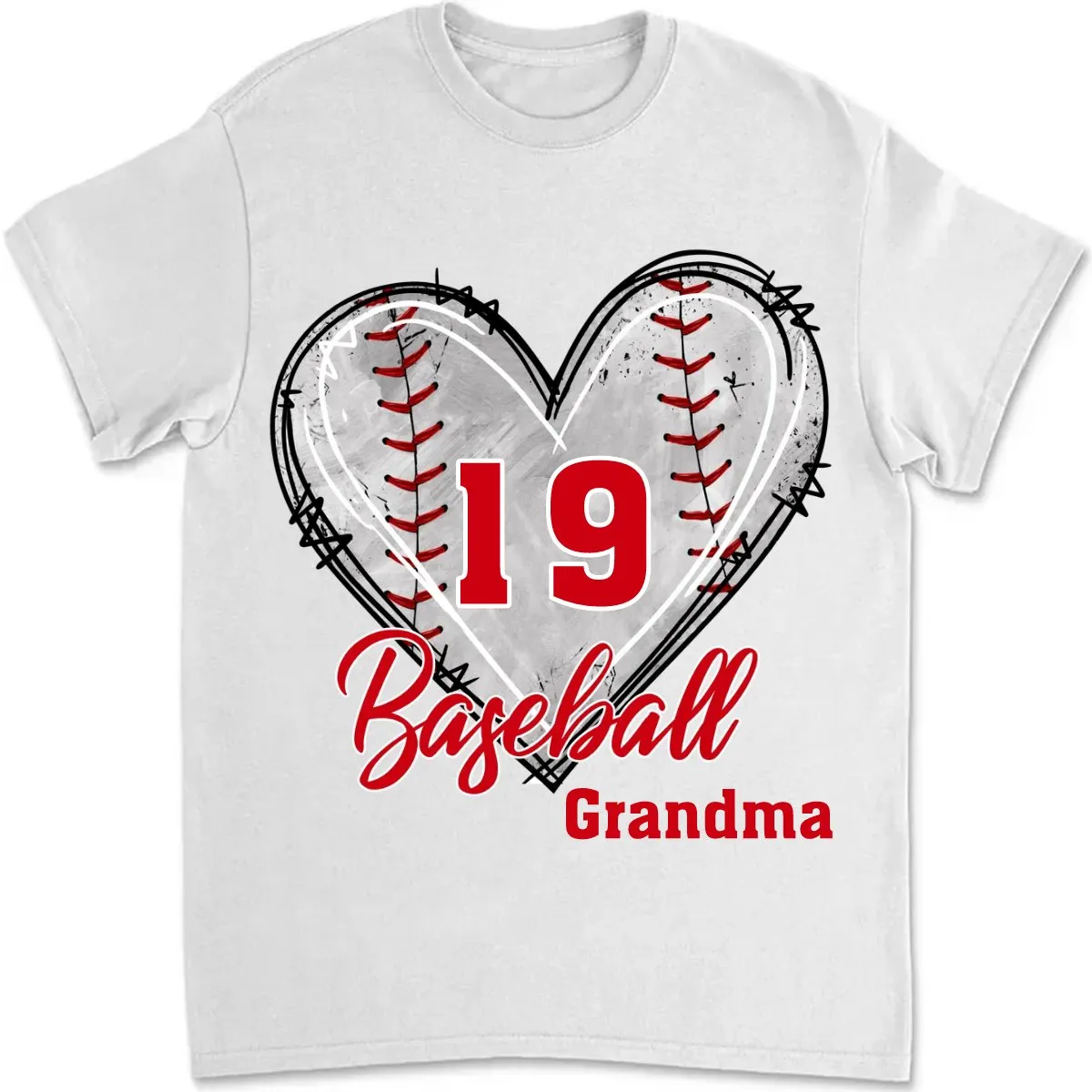 Family - Baseball Mom Grandma Auntie, Love Baseball Sports - Personalized Unisex T-Shirt