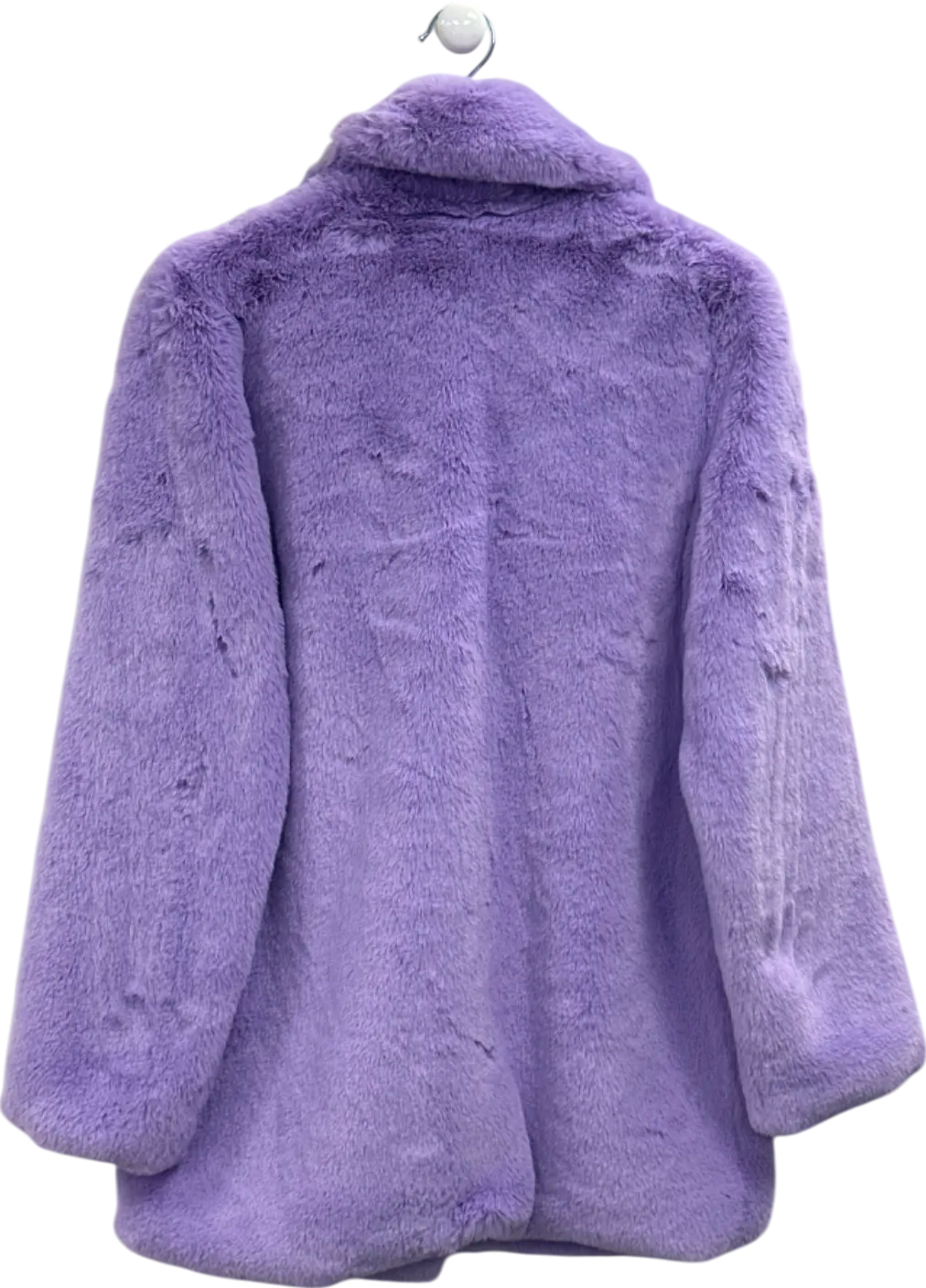 Fashion Nova Purple Faux Fur Coat UK XS