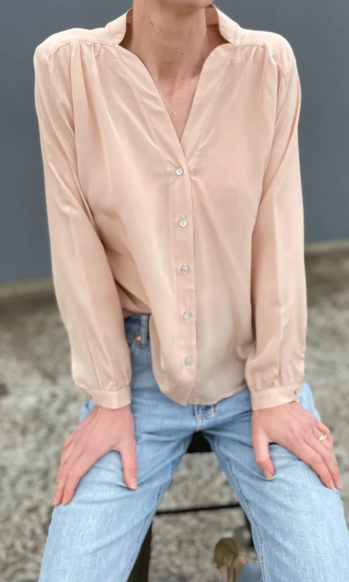 HOSS Silk Jess Shirt - Apricot