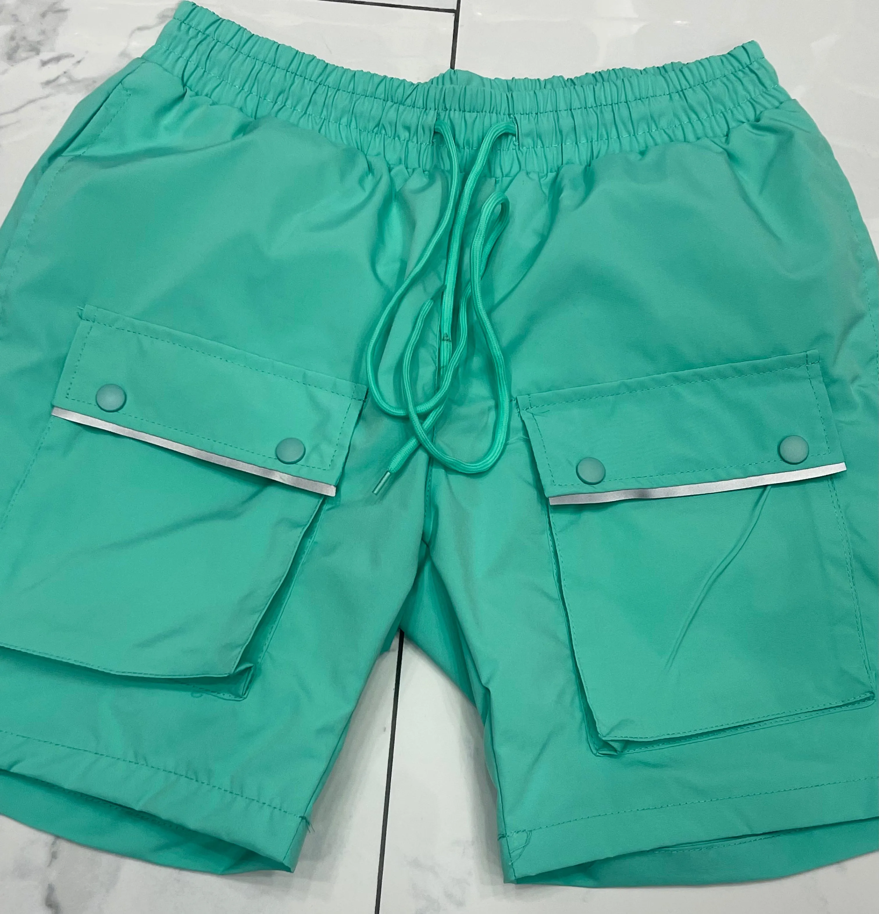 Hudson WindBreaker Nylon 6 Inch Shorts (Mint)