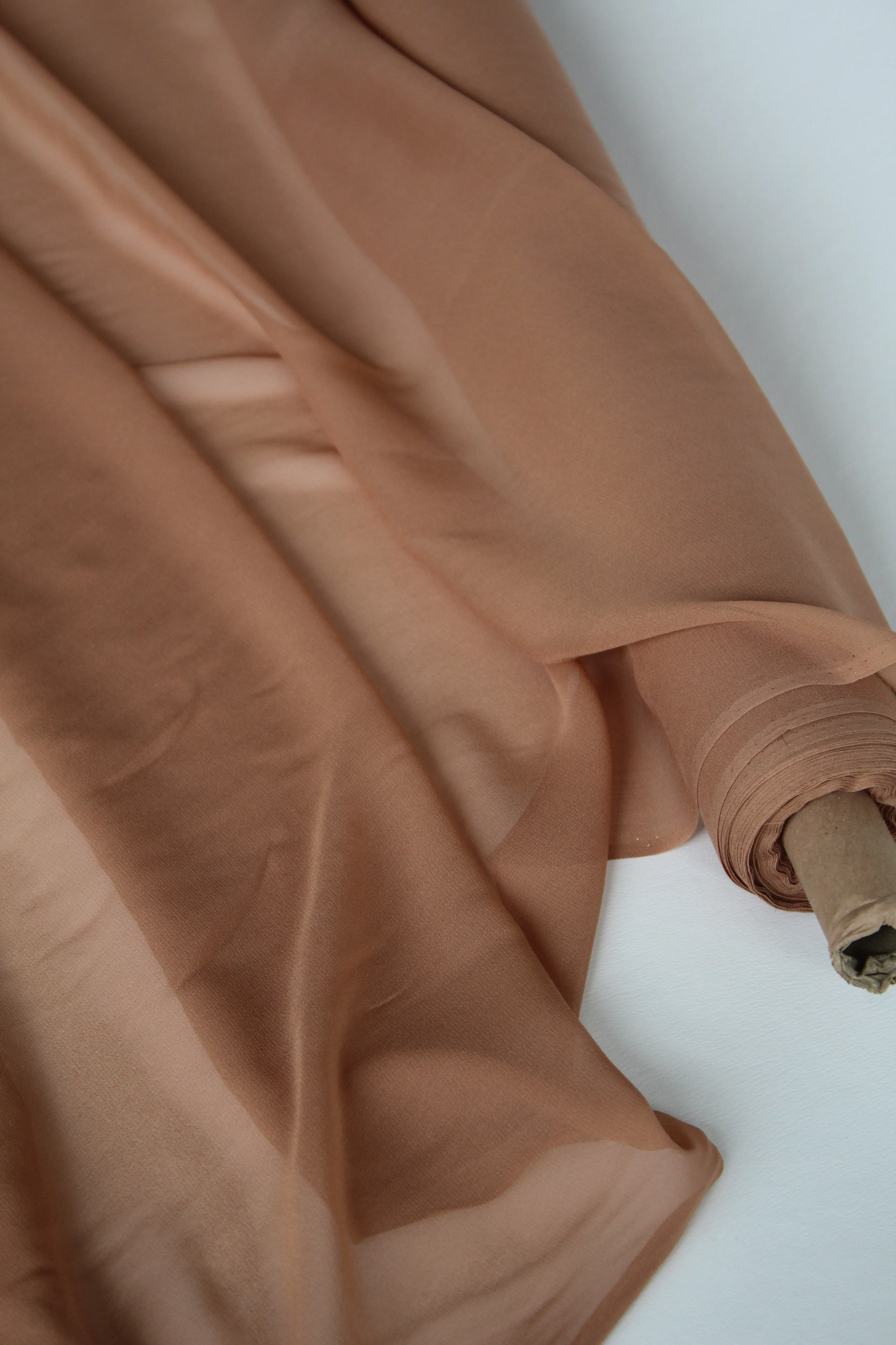 Italian Silk Georgette | Toffee