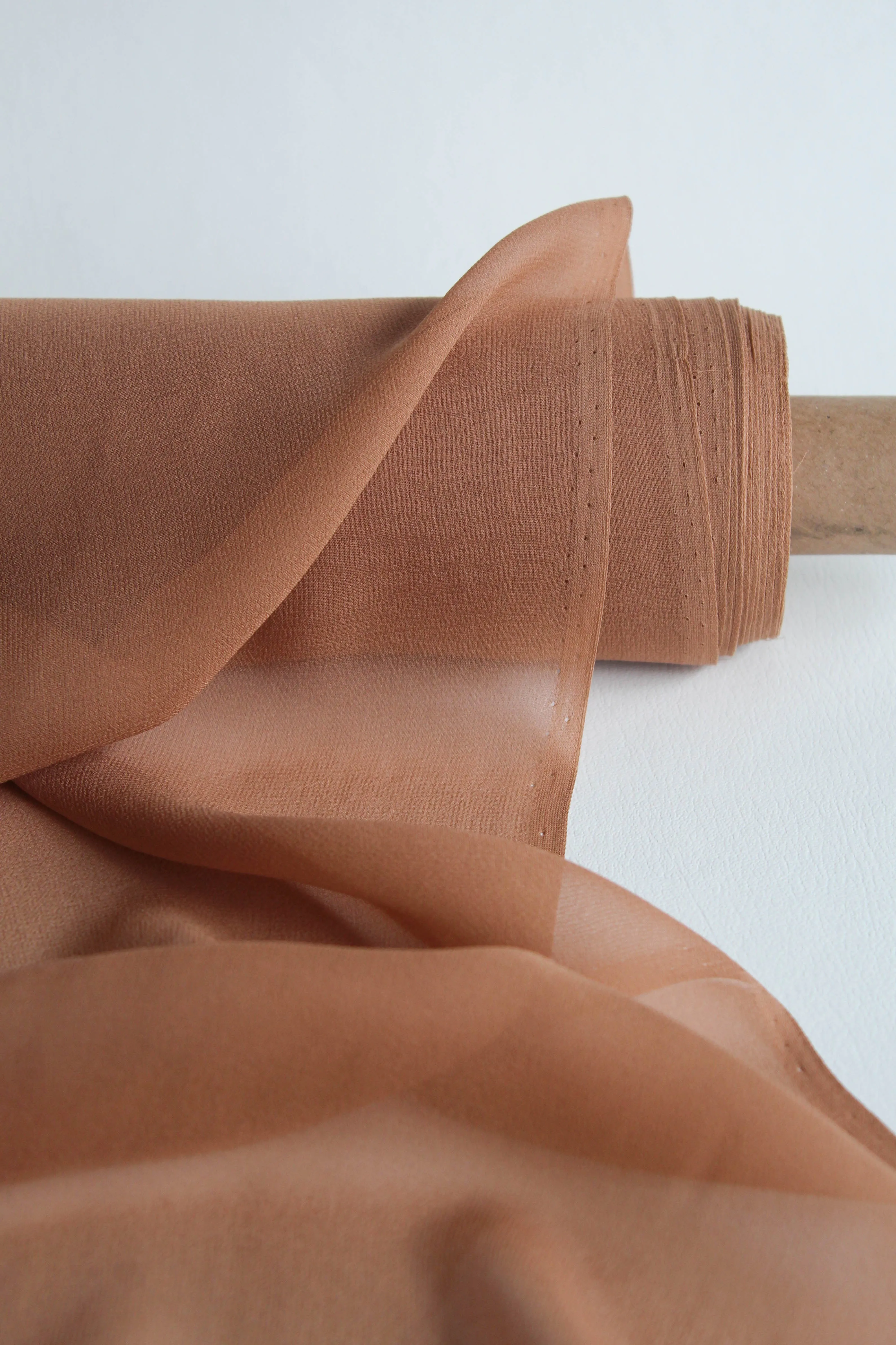 Italian Silk Georgette | Toffee