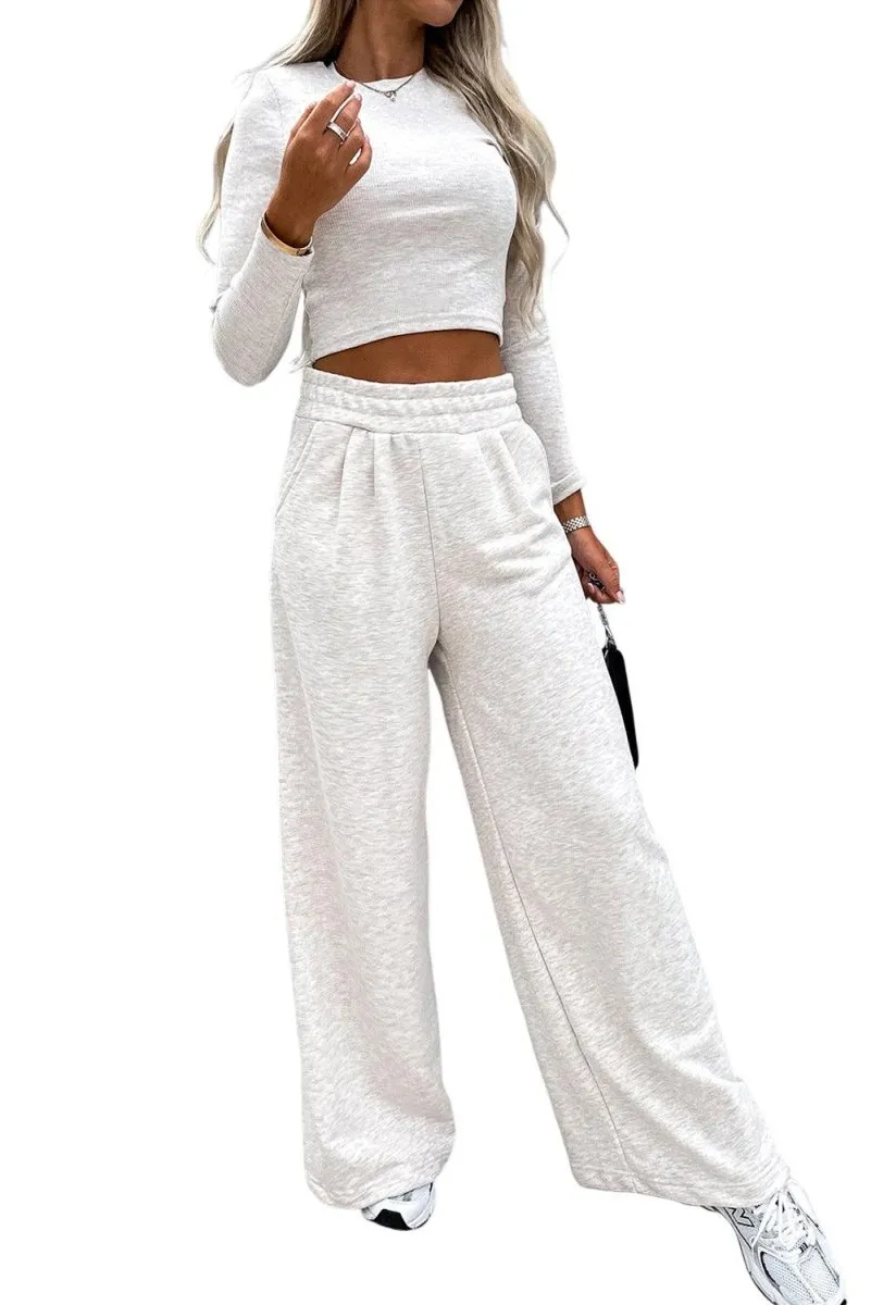 Jenna Crop Sweater Two Piece Set