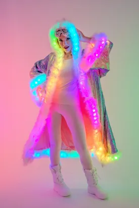 LED Tiny Twinkle Sequin Kimono in "Glitz & Glam Rainbow" IN STOCK