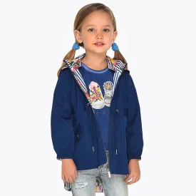 Mayoral 3413-011 Kids Girl Reversible Parka Nautical Jacket