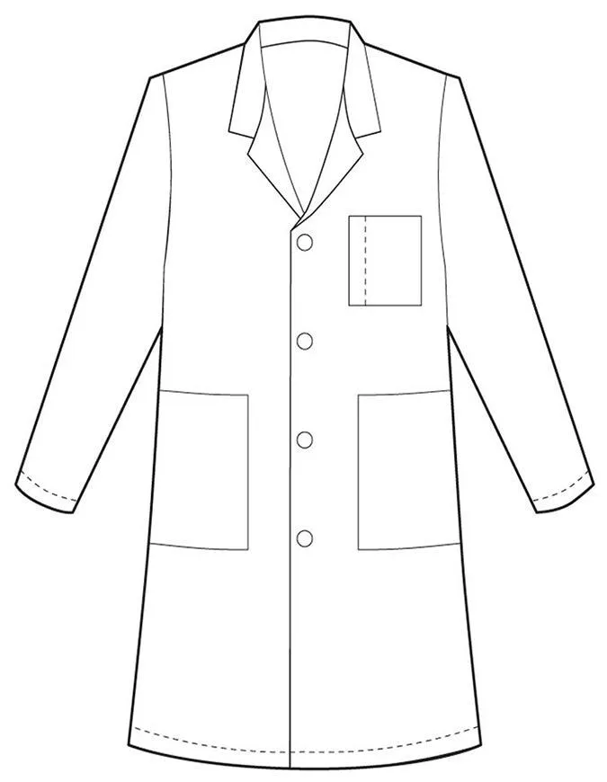 Meta Fundamentals 34 Inch Men's Three Pockets Lab Coats