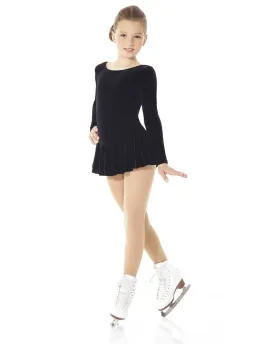 Mondor Born To Skate Velvet Skating Dress - 2850C Girls - Black