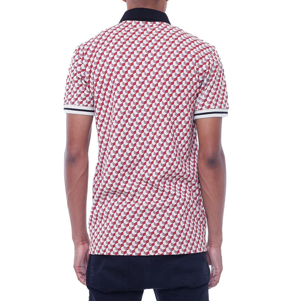 New Life Pattern Polo Shirt