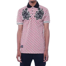 New Life Pattern Polo Shirt