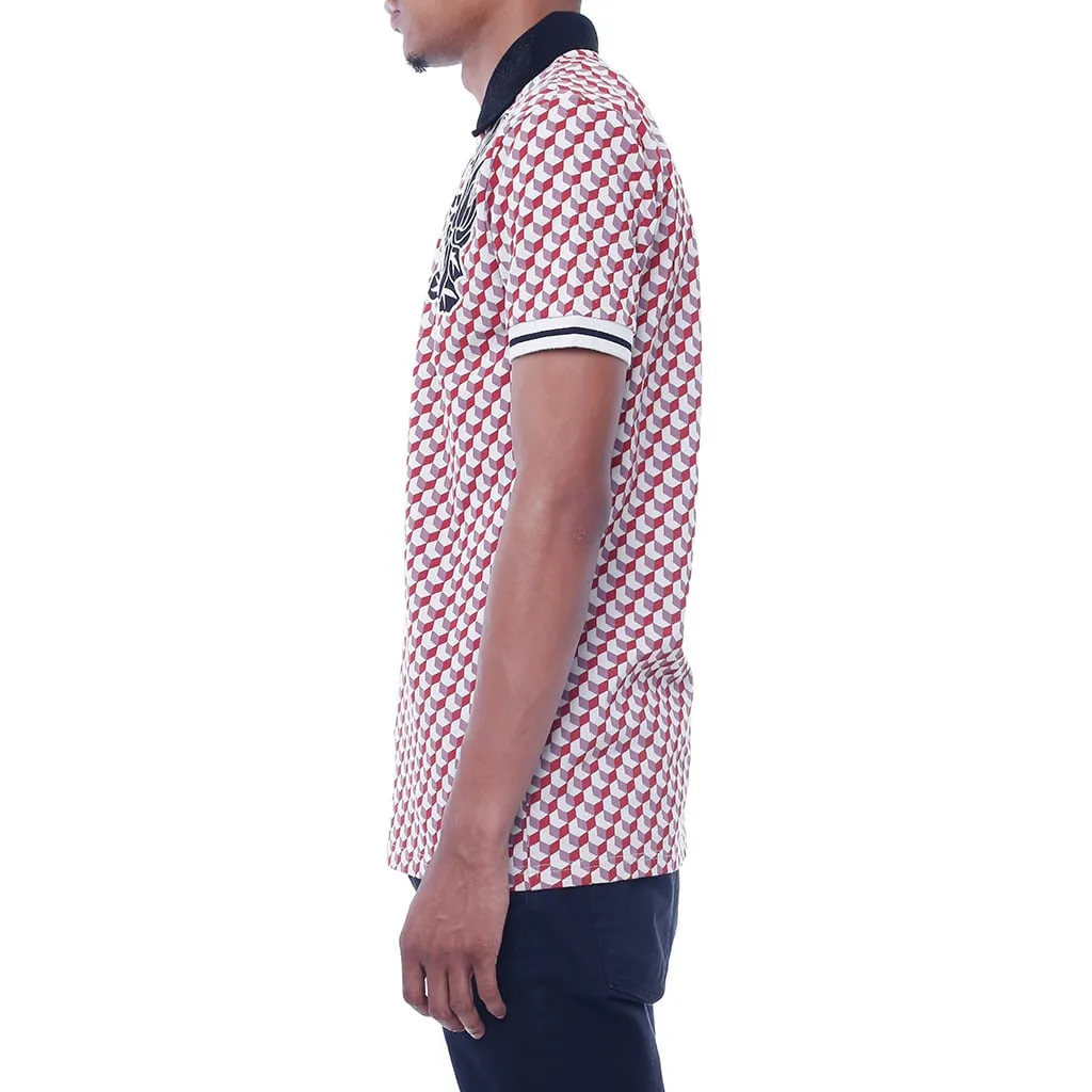 New Life Pattern Polo Shirt