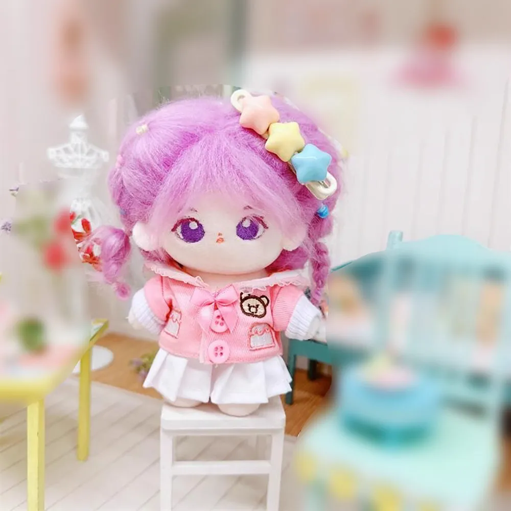 niannyyhouse 10cm-15cm Plush Doll Clothes Coat Skirt Uniform Set Stuffed Doll Dressup