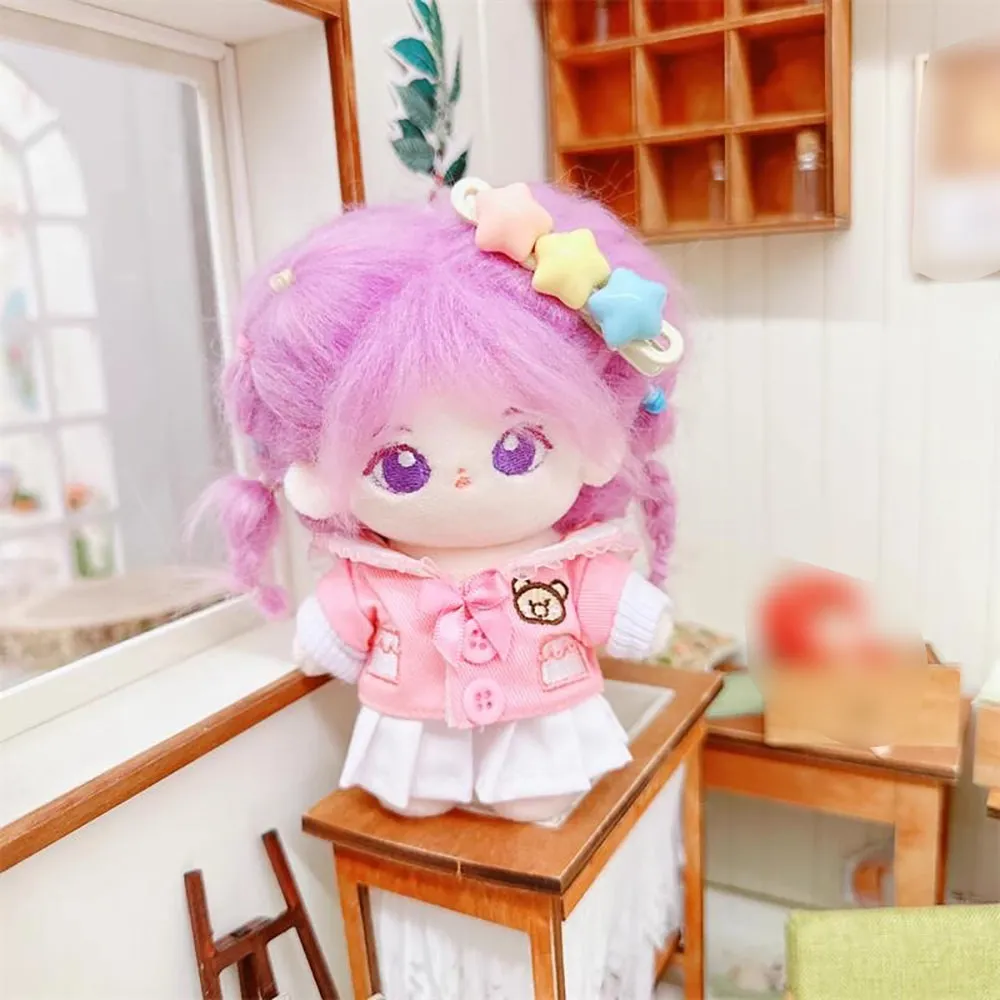 niannyyhouse 10cm-15cm Plush Doll Clothes Coat Skirt Uniform Set Stuffed Doll Dressup