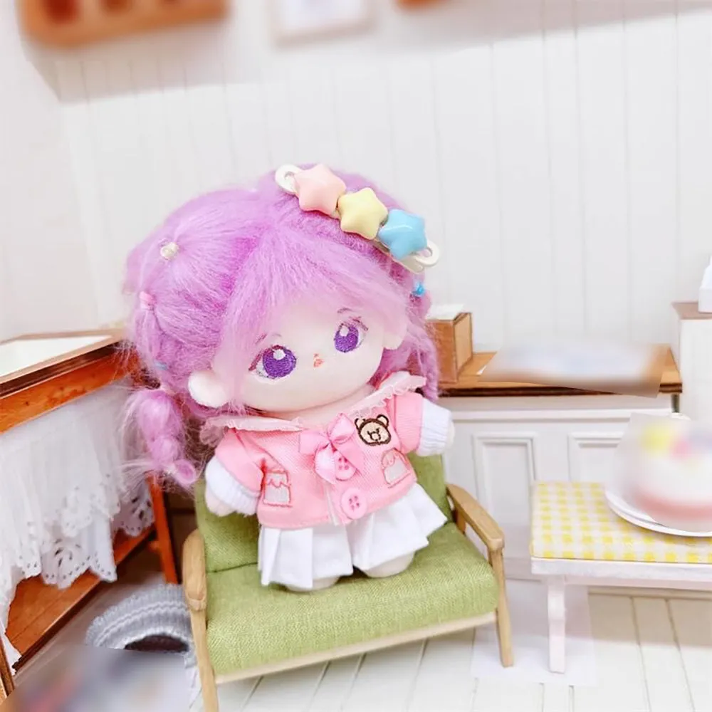 niannyyhouse 10cm-15cm Plush Doll Clothes Coat Skirt Uniform Set Stuffed Doll Dressup