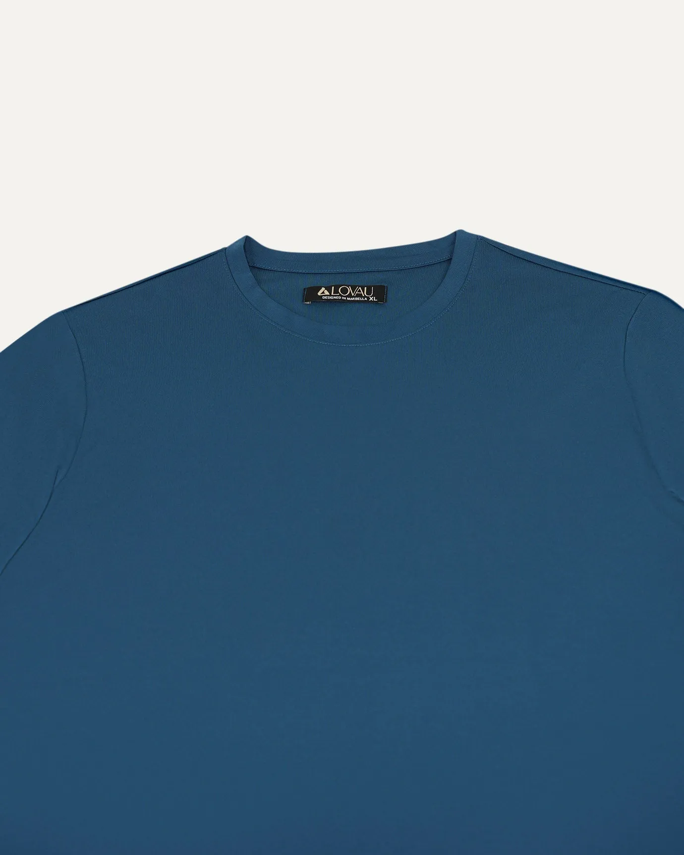 Non Iron Mulberry Silk Long Sleeve t-shirt - Light Blue