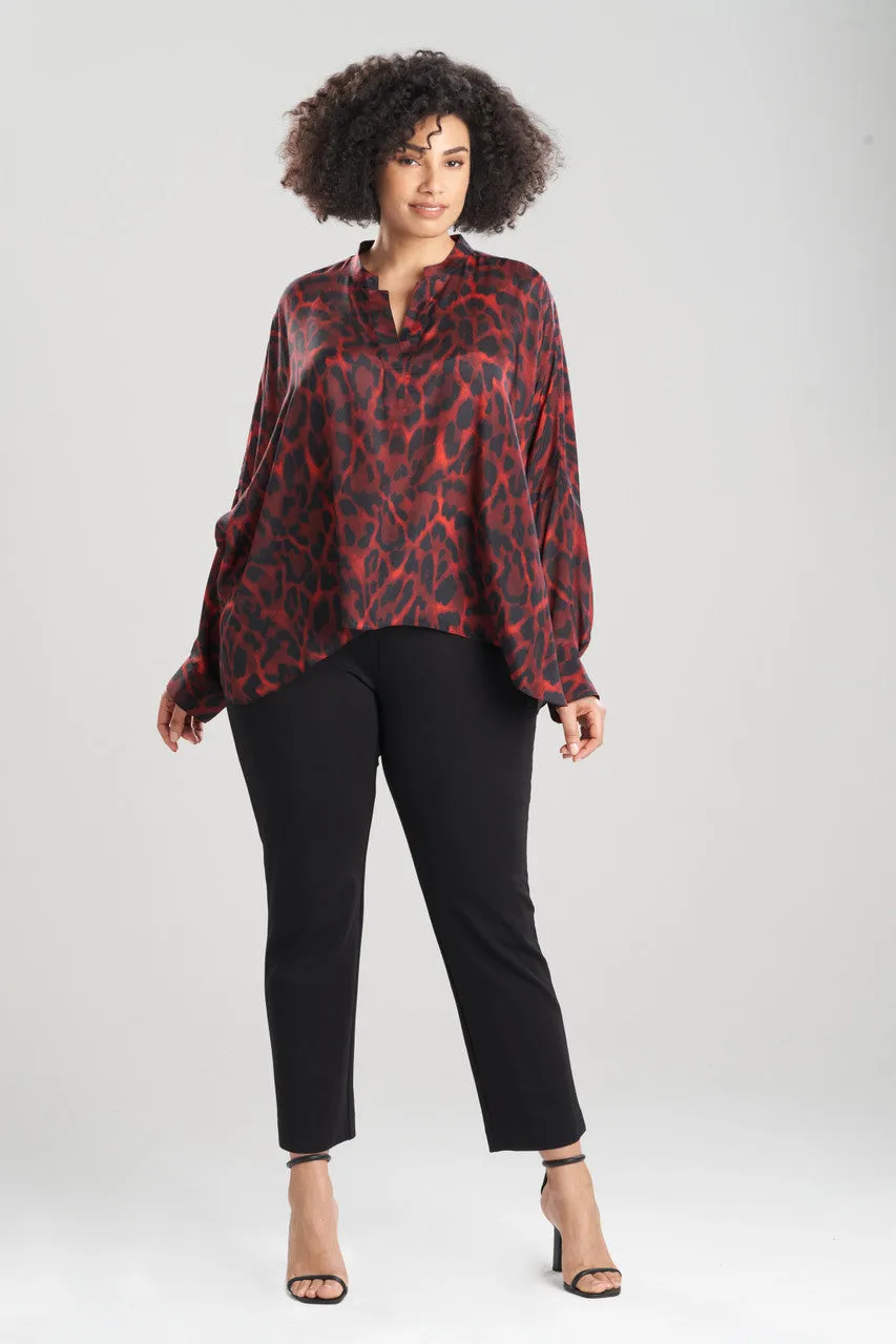 Ocelot Obi Silk Caftan Shirt