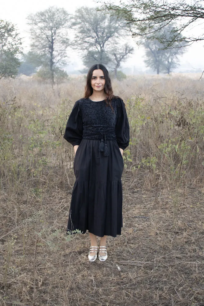 Orti Dress in Pirate Black