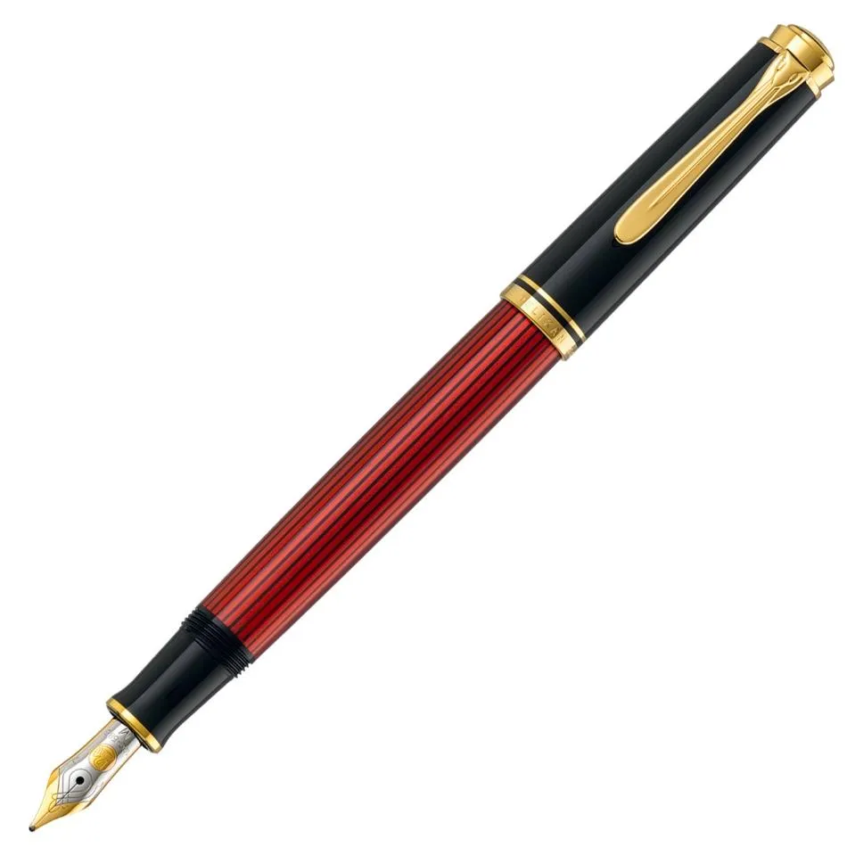 Pelikan Souveran M400 Fountain Pen - Red with Gold Trim