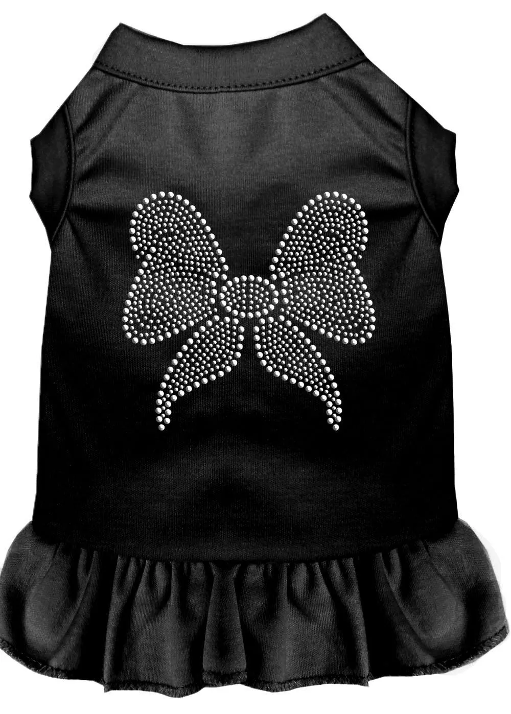 Rhinestone Bow Dress Black Xl (16)