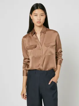 Signature Silk Shirt - Doeskin