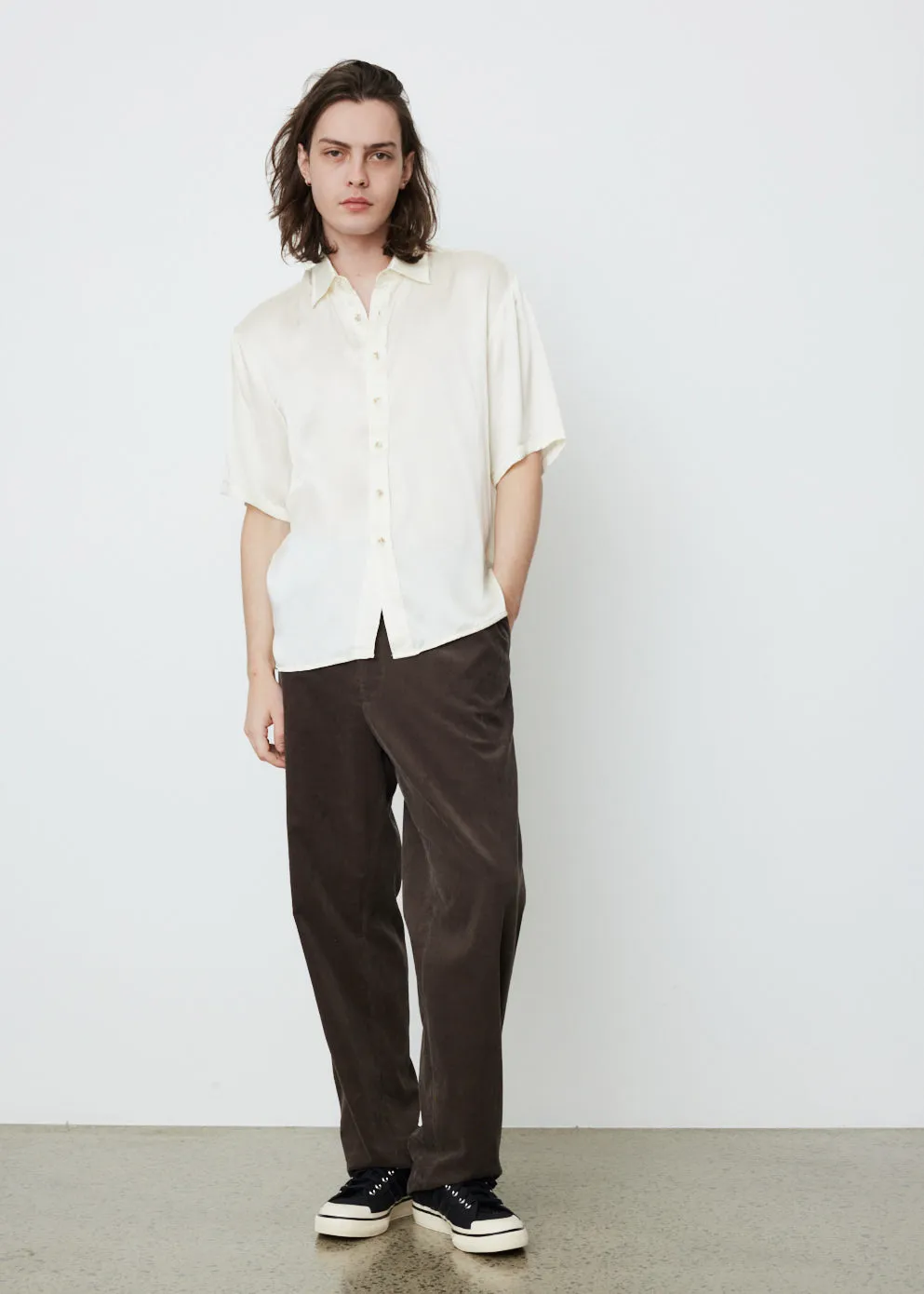 Silk Short Sleeve Shirt