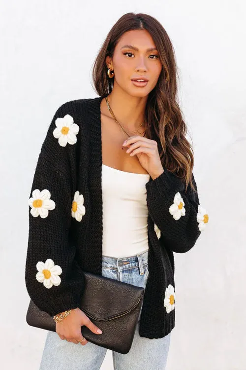 Simple Love Daisy Oversized Knit Cardigan - 5 Colors